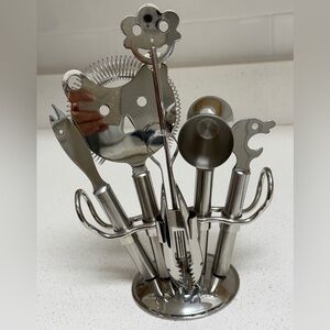 Crate & Barrel 7pc. Bar Tool Set